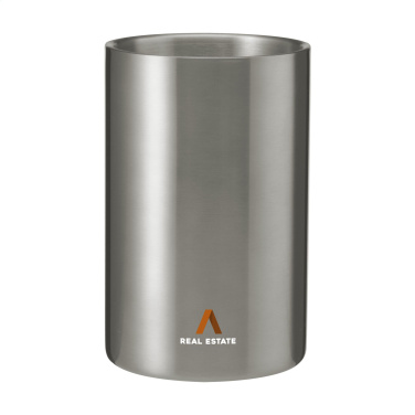 Logo trade promotional items image of: CoolSteel RCS Recycled Steel wine cooler