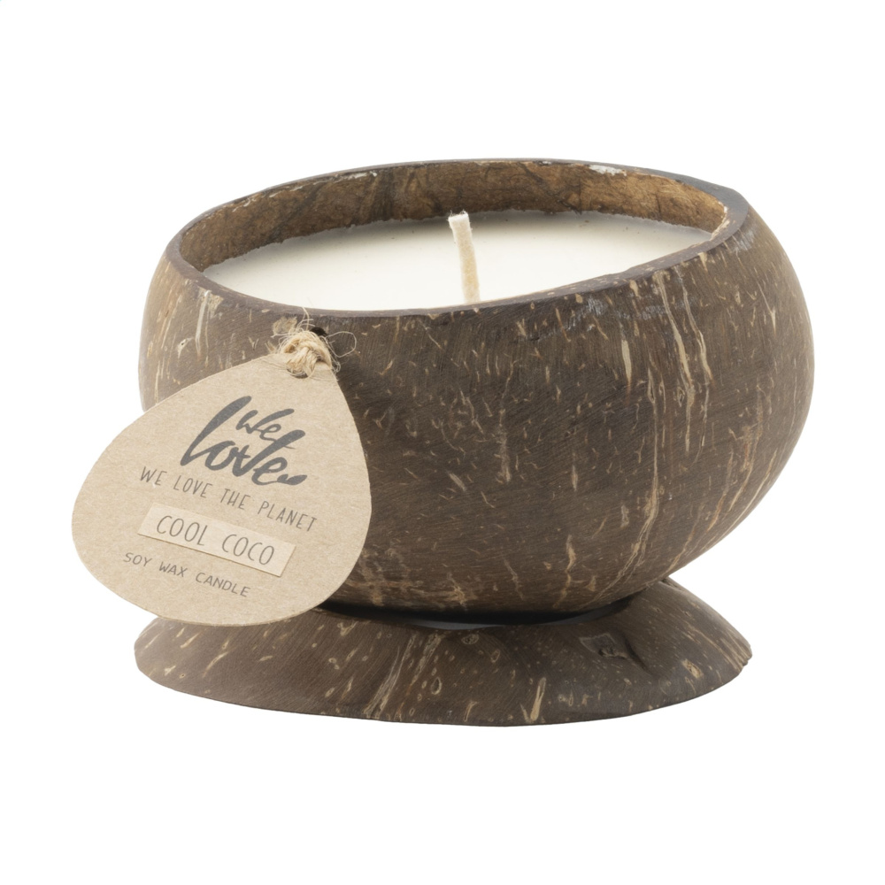 Logo trade promotional giveaways image of: We Love The Planet Coconut Candle