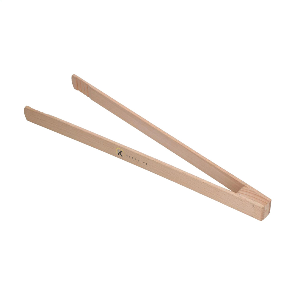 Logotrade promotional merchandise photo of: Pinza wooden BBQ tongs