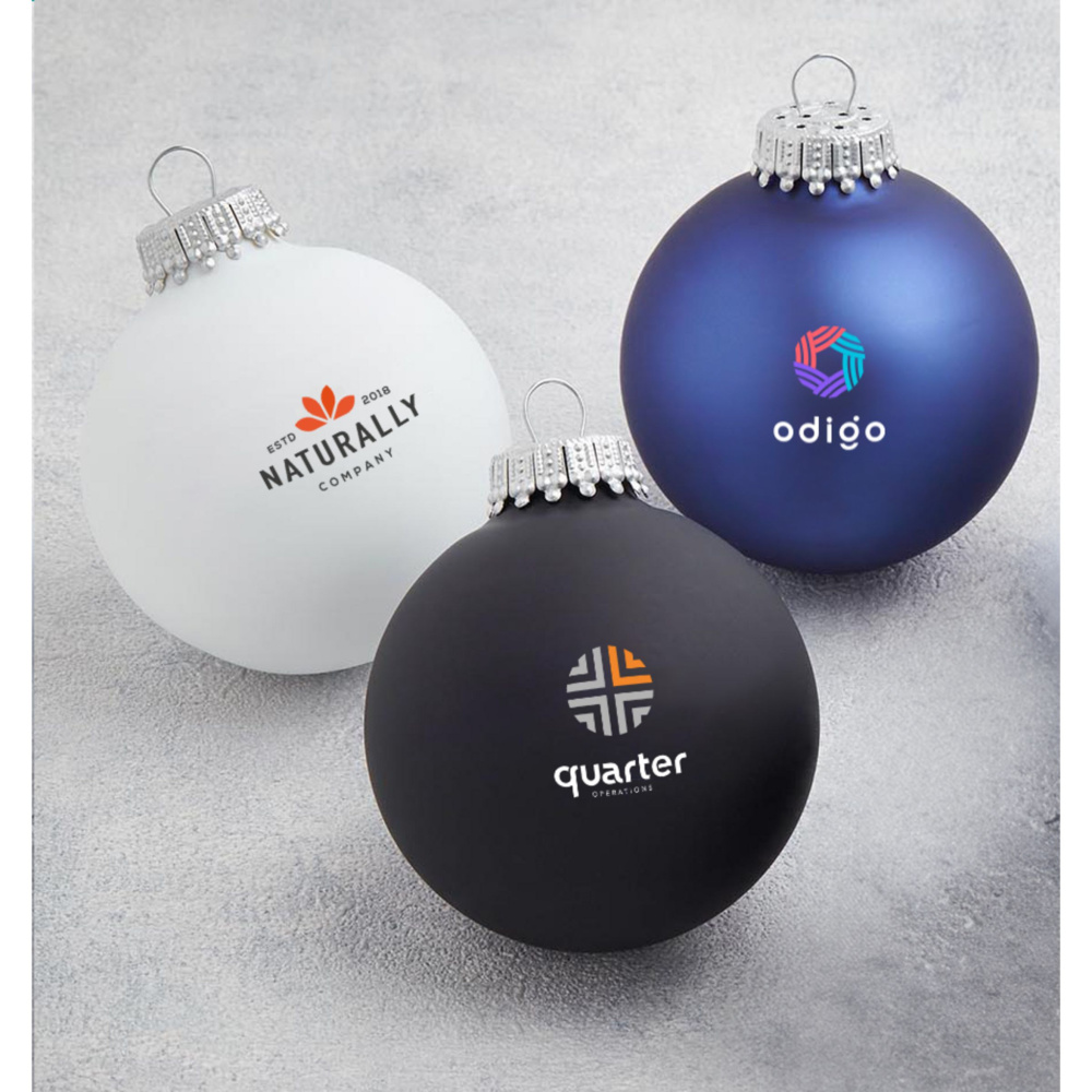 Logotrade advertising product image of: Christmas Bauble Ø 6 cm - Made in Europe