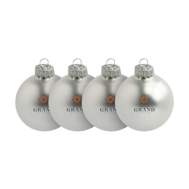 Logo trade advertising product photo of: Christmas Bauble Ø 6 cm - set of 4 - Made in Europe