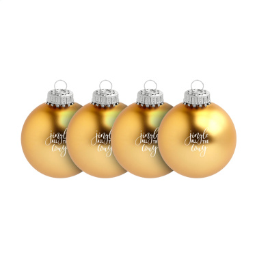 Logo trade advertising products image of: Christmas Bauble Ø 6 cm - set of 4 - Made in Europe