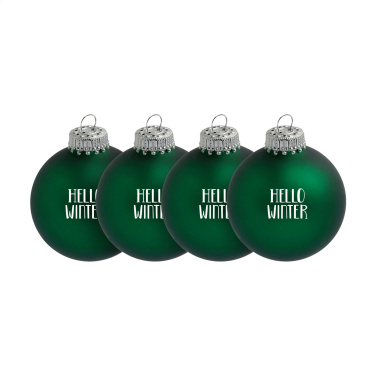 Logotrade promotional gift image of: Christmas Bauble Ø 6 cm - set of 4 - Made in Europe