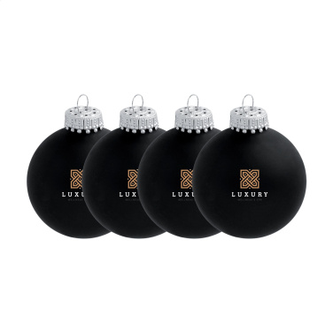 Logo trade business gifts image of: Christmas Bauble Ø 6 cm - set of 4 - Made in Europe