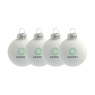 Logo trade promotional merchandise photo of: Christmas Bauble Ø 6 cm - set of 4 - Made in Europe