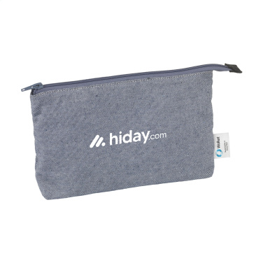 Logo trade promotional merchandise image of: Wolkat Safi Recycled Textile Cosmetic Bag