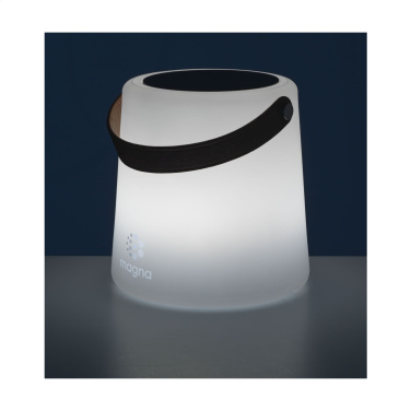 Logo trade promotional giveaways image of: Wooosh Ziva Solar Lamp