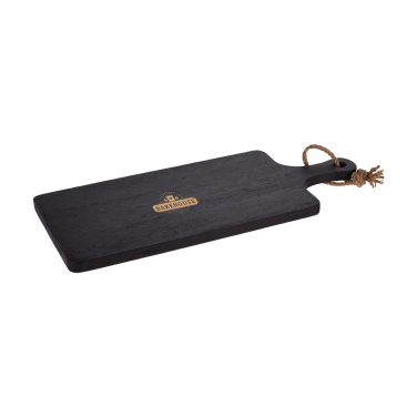 Logotrade promotional giveaway picture of: Black Board Rubberwood cutting board