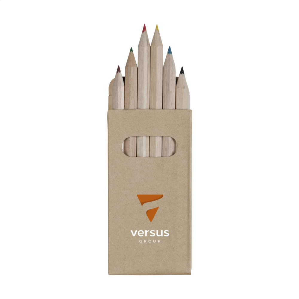 Logo trade promotional products image of: SixColour coloured pencils