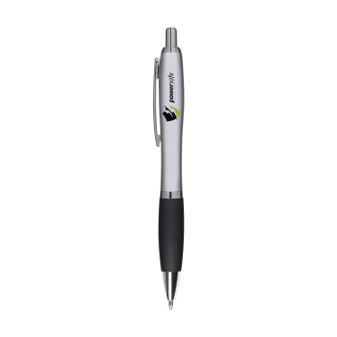 Logo trade promotional merchandise image of: Athos Silver pen