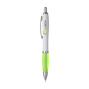 Logo trade promotional giveaways image of: Athos White pen