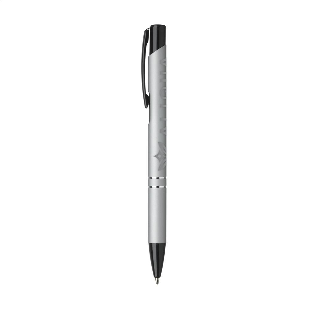 Logotrade promotional item picture of: Ebony Rubberised pen