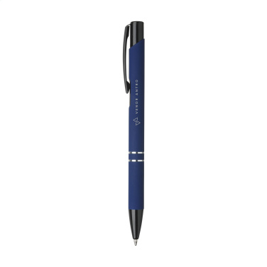 Logo trade promotional gifts image of: Ebony Rubberised pen