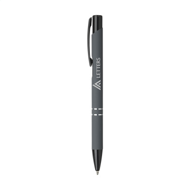 Logotrade promotional item picture of: Ebony Rubberised pen