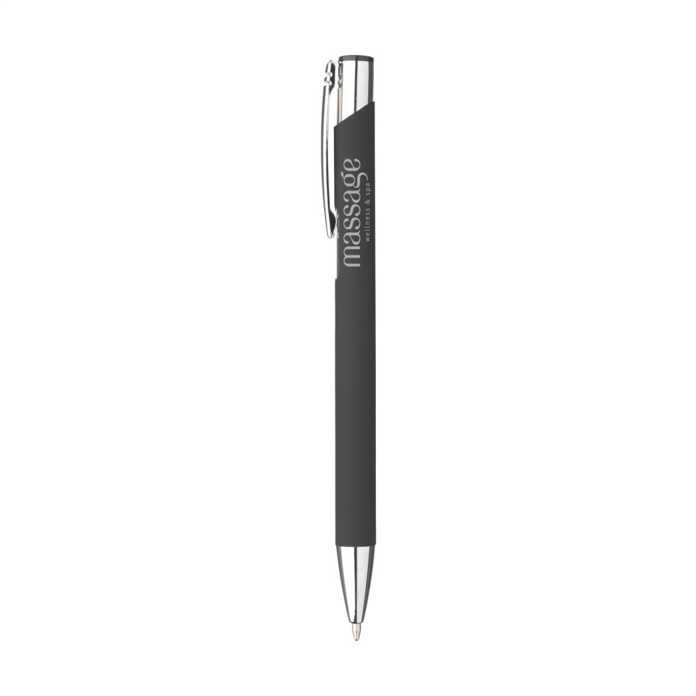 Logo trade corporate gift photo of: Ebony Soft Touch pen