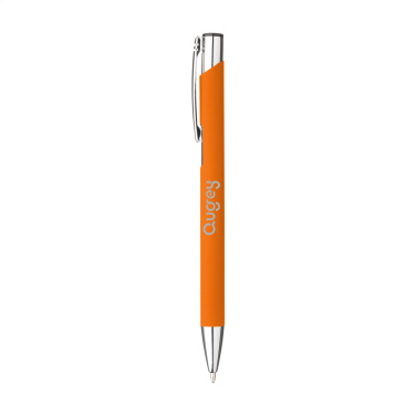 Logo trade promotional products image of: Ebony Soft Touch pen