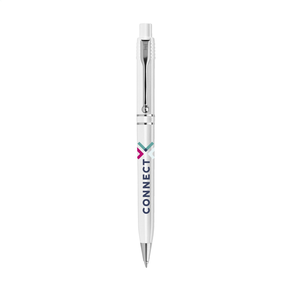 Logo trade promotional merchandise picture of: Stilolinea Raja Chrome Recycled pen