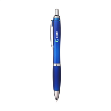 Logo trade promotional merchandise photo of: Athos Solid GRS Recycled ABS pen