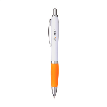 Logo trade promotional merchandise picture of: Athos Trans GRS Recycled ABS pen