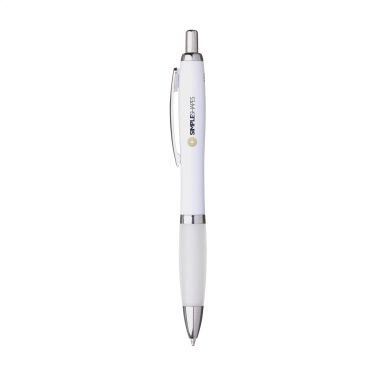 Logo trade promotional gifts picture of: Athos Trans GRS Recycled ABS pen