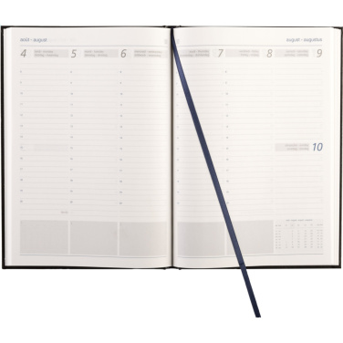 Logo trade business gift photo of: Eurodirect Balacron diary A5 4-languages