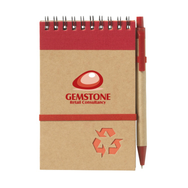 Logo trade promotional giveaways picture of: RecycleNote-M Paper notebook