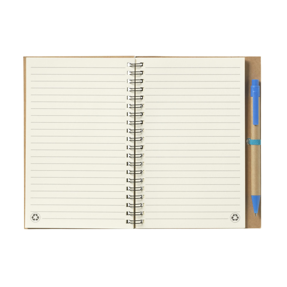 Logotrade promotional giveaway image of: Recycle Note-L Paper notebook