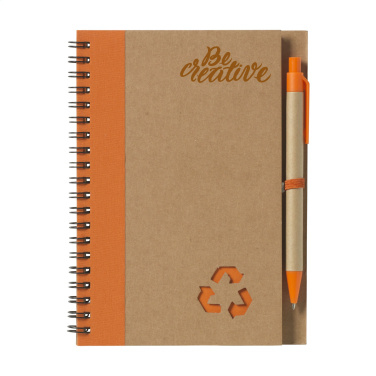 Logotrade promotional item image of: Recycle Note-L Paper notebook