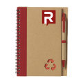 Recycle Note-L Paper notebook, red