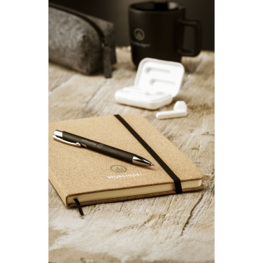 Logo trade promotional merchandise image of: CorkNote A5 Paper notebook