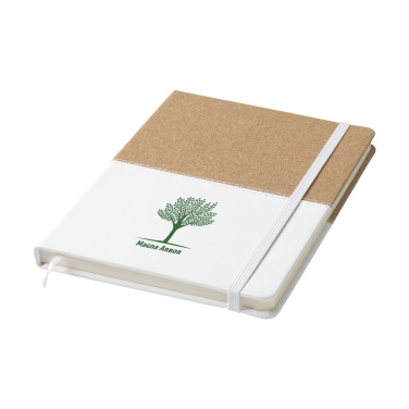 Logo trade advertising products image of: Journal Cork Paper Notebook