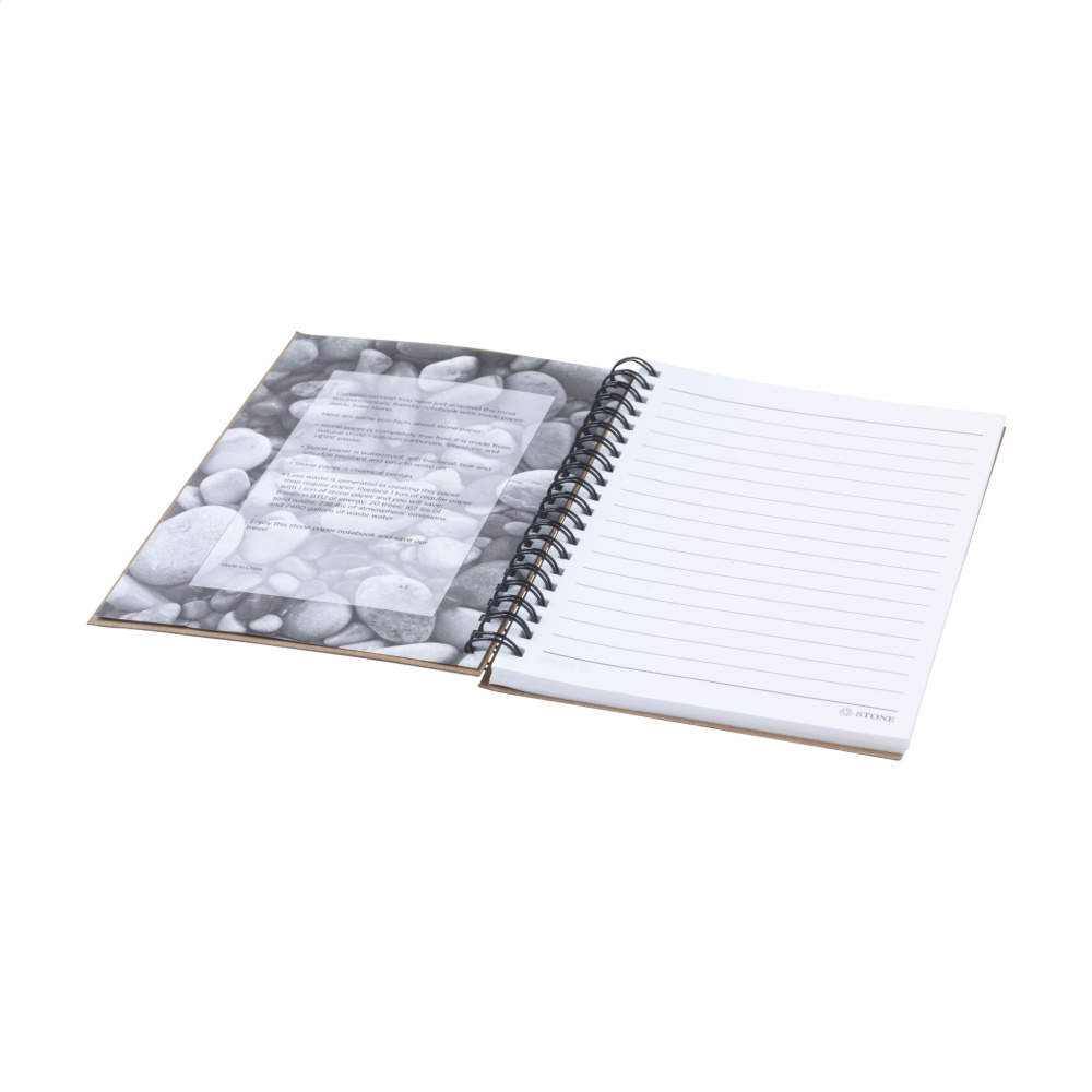 Logo trade promotional giveaways picture of: StonePaper Notebook