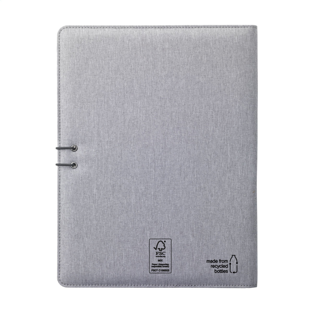 Logo trade promotional products image of: Quest Portfolio RCS RPET A4  document folder