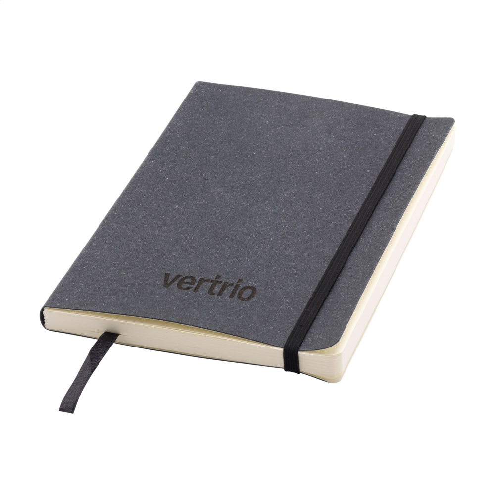 Logotrade promotional gift picture of: Monti Recycled Leather - Paper Notebook A5