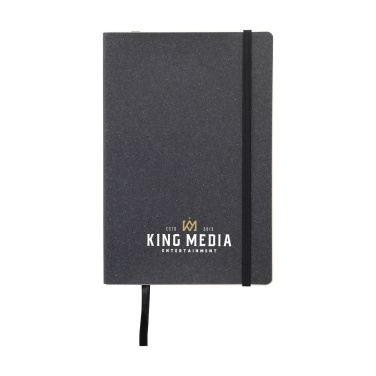 Logotrade advertising product picture of: Monti Recycled Leather - Paper Notebook A5