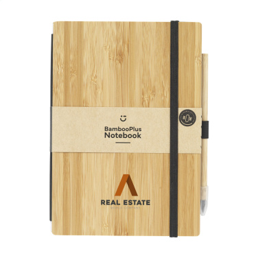 Logo trade promotional items image of: BambooPlus Paper Notebook A5 - Inkless Pen