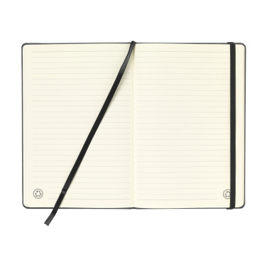 Logotrade promotional gift picture of: Montana Recycled Leather Paper Notebook A5