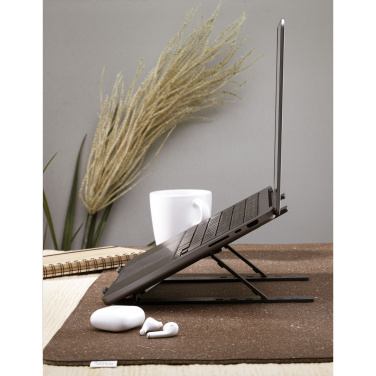 Logo trade business gift photo of: Standby GRS Recycled Alu Laptop Stand