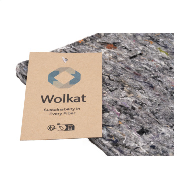 Logo trade promotional giveaway photo of: Wolkat Tangier Recycled Textile Mousepad