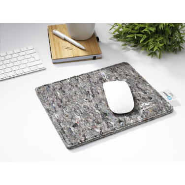 Logo trade promotional product photo of: Wolkat Tangier Recycled Textile Mousepad