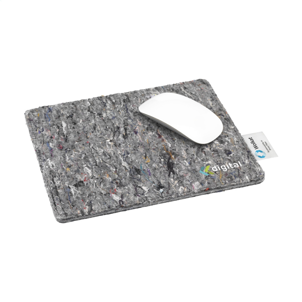 Logo trade corporate gift photo of: Wolkat Tangier Recycled Textile Mousepad