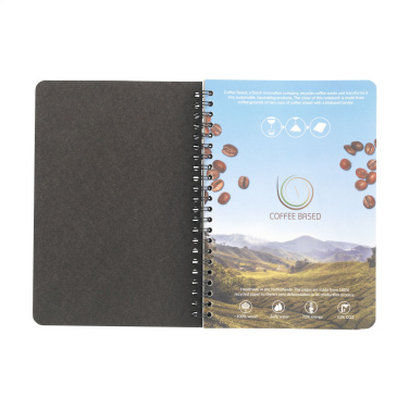 Logo trade business gift photo of: Coffee Paper Notebook Wire-O A5