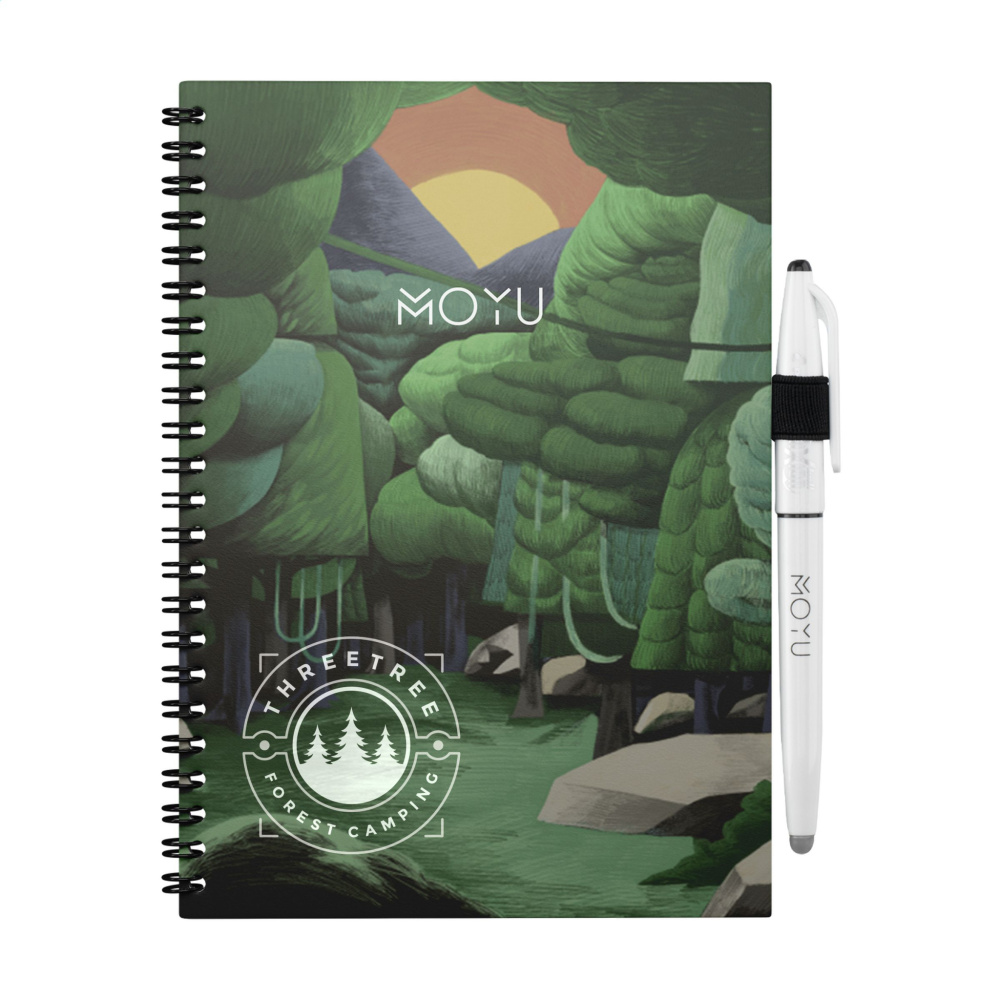 Logo trade promotional merchandise photo of: MOYU Erasable Stone Paper Notebook Custom SoftCover