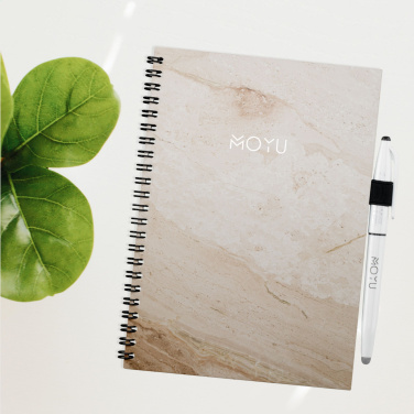 Logotrade advertising products photo of: MOYU Erasable Stone Paper Notebook Custom SoftCover