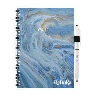 Logo trade promotional merchandise picture of: MOYU Erasable Stone Paper Notebook Custom SoftCover