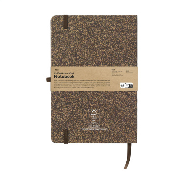 Logotrade advertising product image of: CoffeeGround Cork Paper Notebook A5