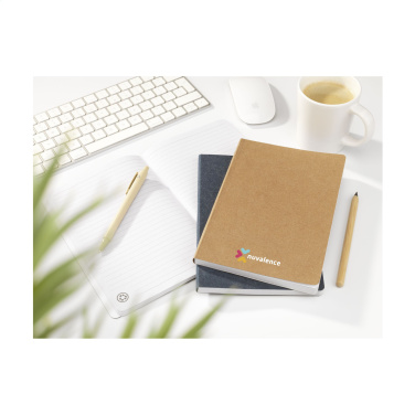 Logotrade promotional merchandise picture of: Paper Notebook GRS Washable Kraft Cover A5