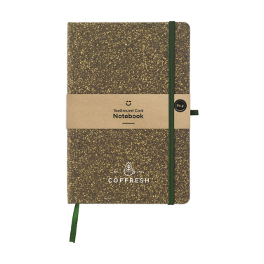 Logotrade promotional merchandise image of: TeaGround Cork Paper Notebook A5