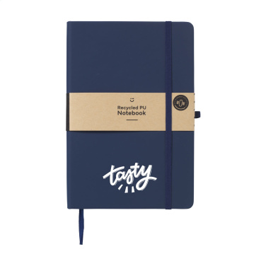 Logo trade promotional merchandise image of: Recycled GRS PU Paper Notebook A5