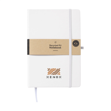 Logotrade promotional merchandise image of: Recycled GRS PU Paper Notebook A5